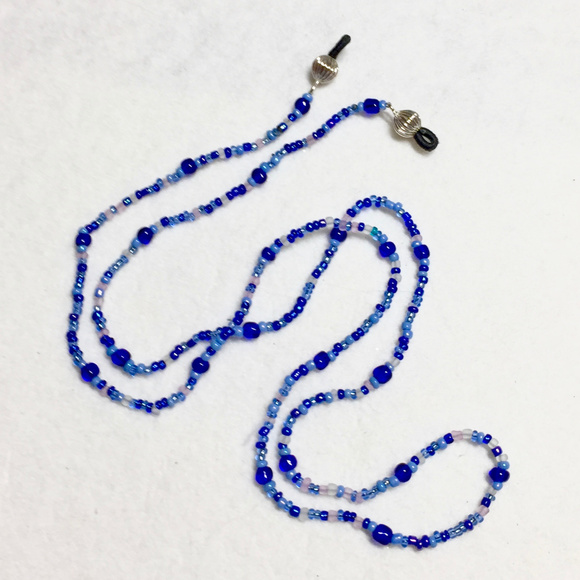 "Royal Blue" Artisan Eyeglass Chain - Picture 3 of 3